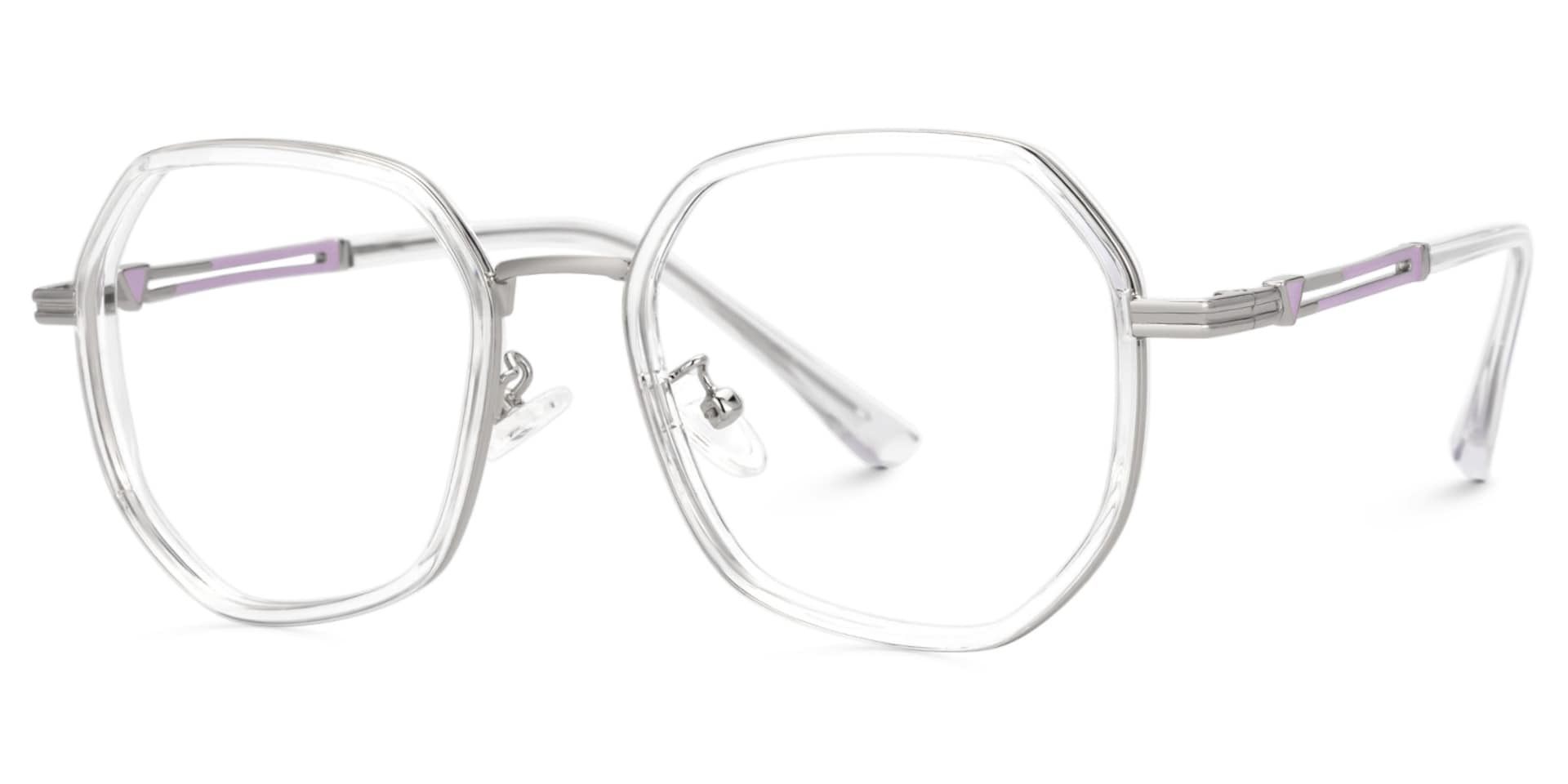 Frazier Clear Geometric Glasses | Zeelool1