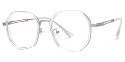 Frazier Geometric Clear Glasses1