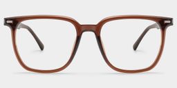 Eliza Dark Brown Square Glasses1