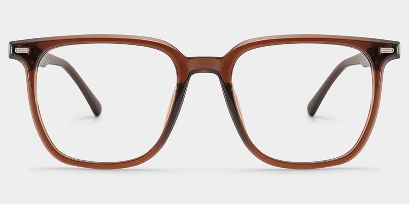 Eliza Dark Brown Square Glasses