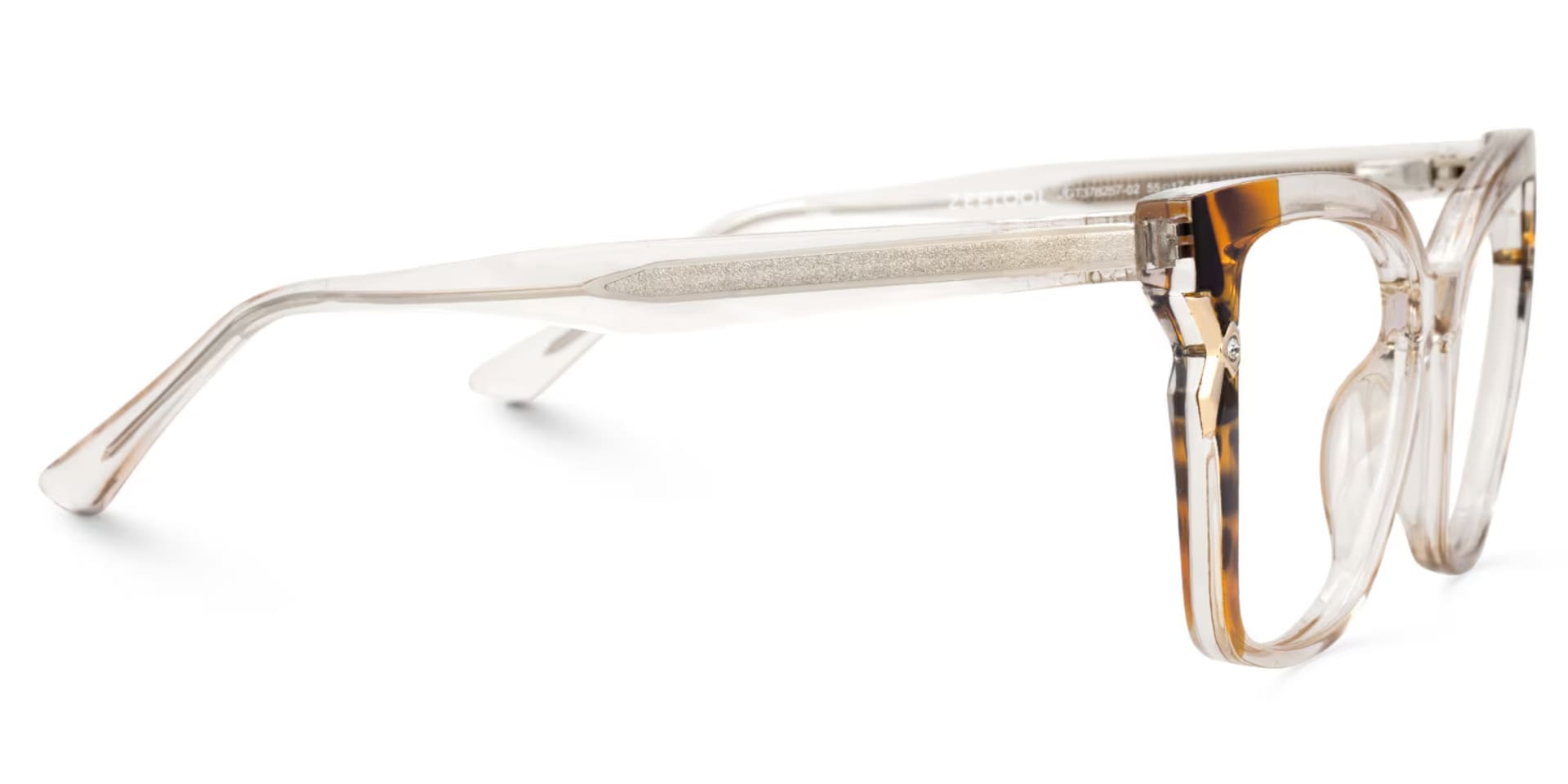 Champagne Cat eye Glasses for Oval Face | Zeelool3