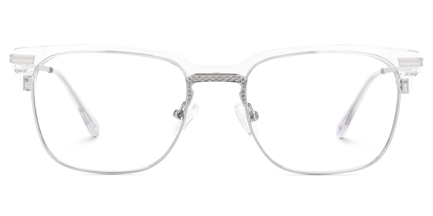 Boyde Clear Eyeglasses with Browline Design0