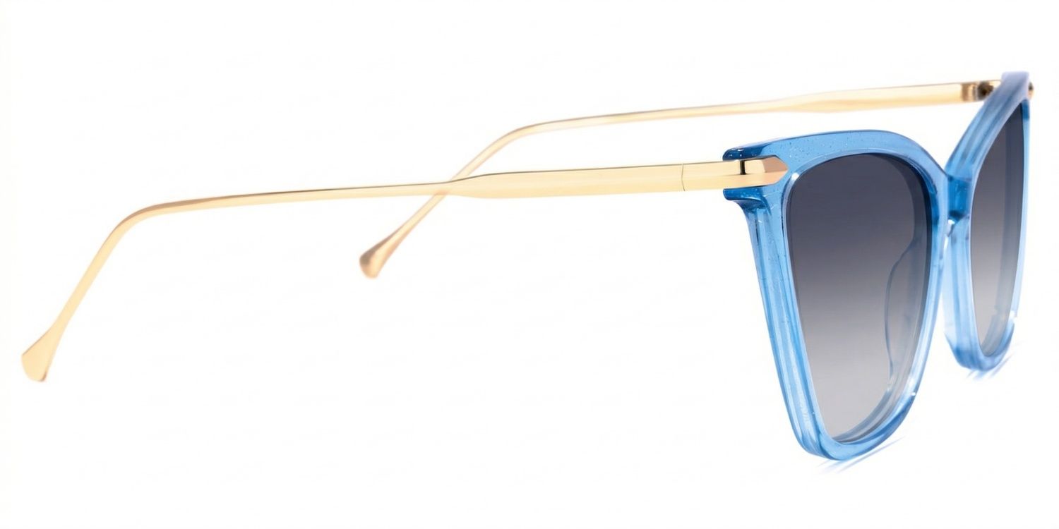 Hilary Blue Butterfly Polarized Sunglasses for Driving | ZEELOOL2