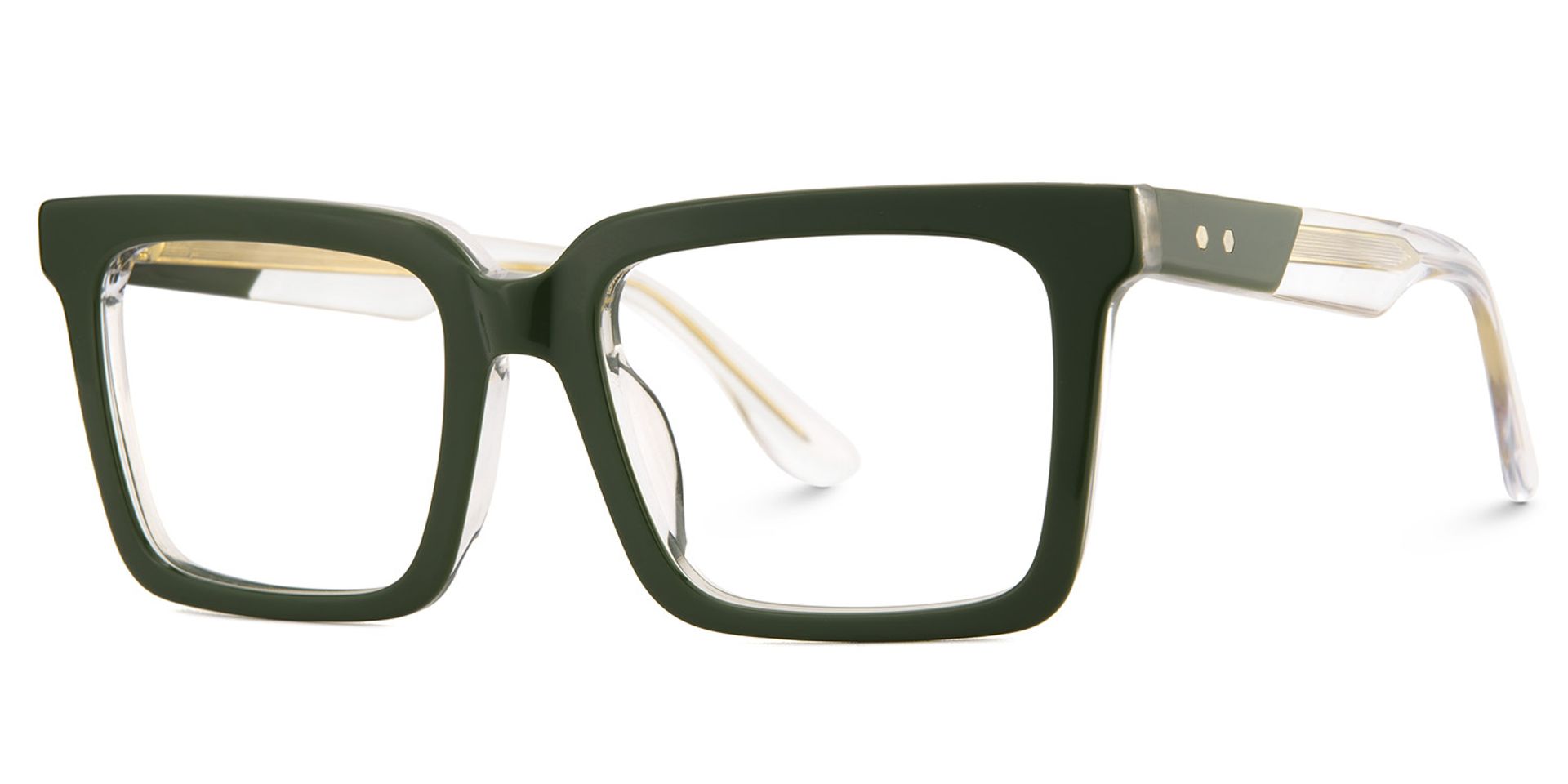 Green Square Frame Glasses - Hattie on Sale | Zeelool3