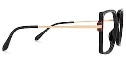 Dianne Square Black Glasses2