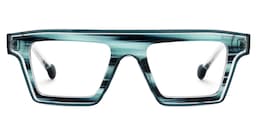 Gerri Rectangle Blue Glasses0