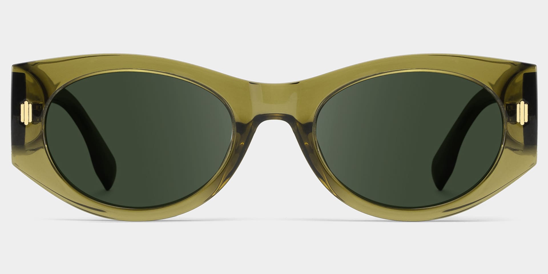Reina green Frame Polarized Sunglasses with geometric Style Online | ZEELOOL0