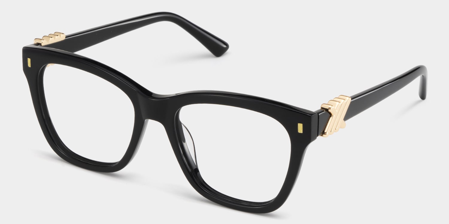 Mae Square Black Glasses3