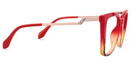 Awilda Cateye Red Glasses2
