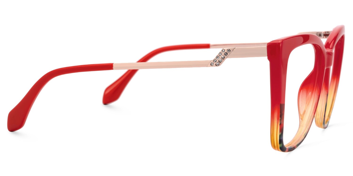 New Arrival Red Color for Awilda Frame Glasses | Zeelool2