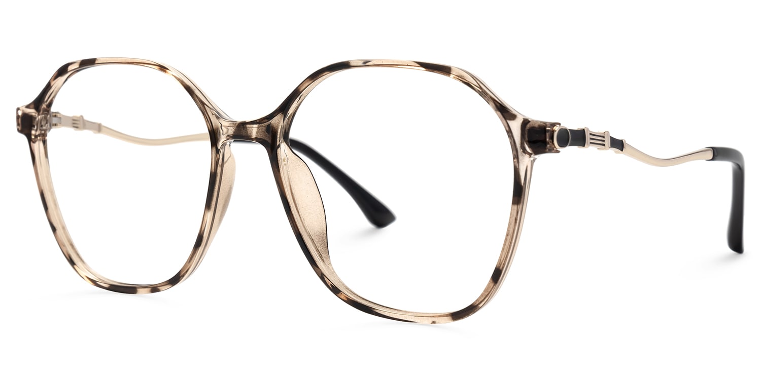 Lekesha Geometric Tortoise Glasses