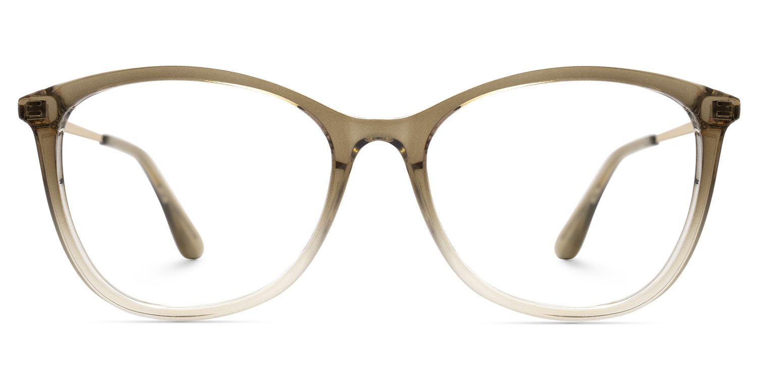Jenee Thin Brown Glasses Frame in Oval Design | Zeelool0
