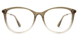 Jenee Oval Brown Glasses0