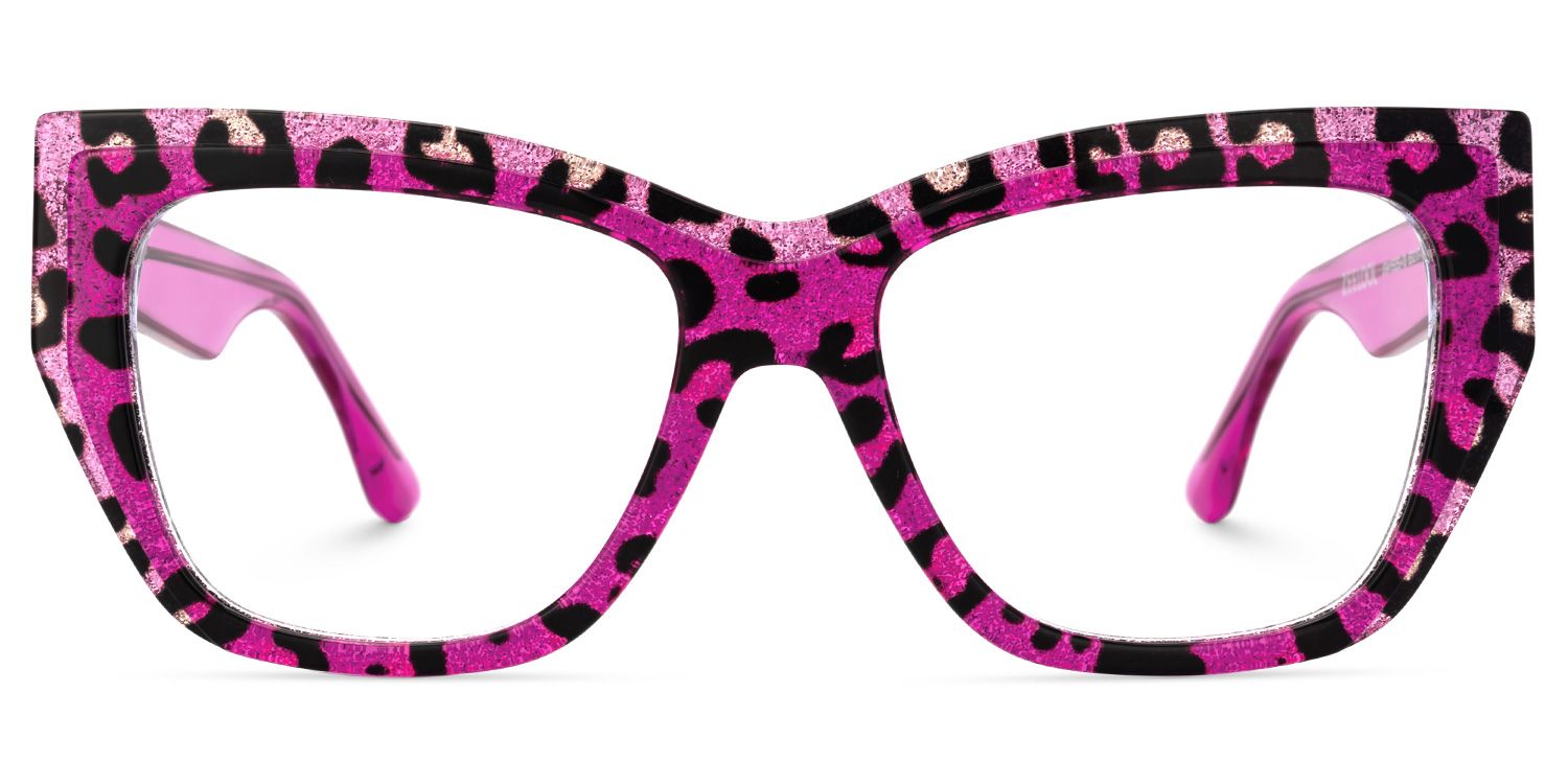 Thurman Purple Tortoise Eyeglasses with Butterfly Design1