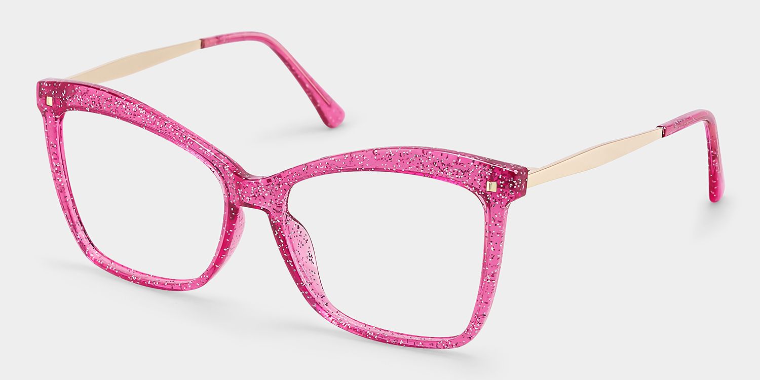 Isaebella Butterfly Bright-Pink Eyeglasses and Fantastic Frame2