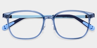 Lane Rectangle Blue Crystal Glasses2