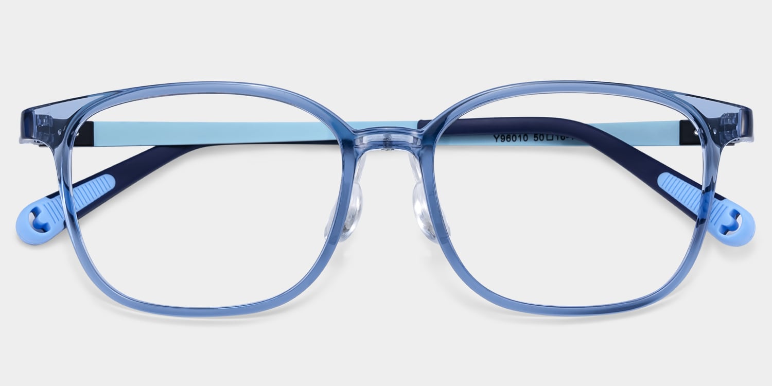 Lane Rectangle Blue Crystal Glasses2