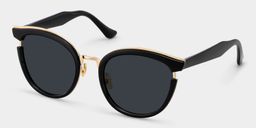 Laraine Cat Eye Black Sunglasses2