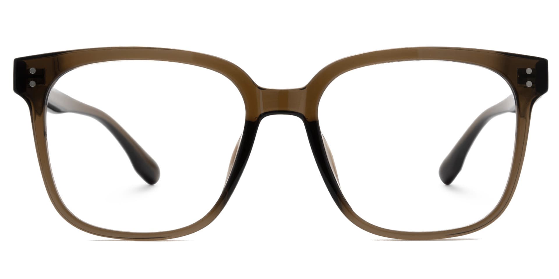 Oglesby Square Blue Light Blocking Glasses Brown Frame | Zeelool0