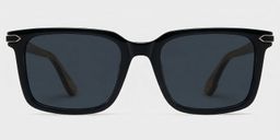 Noah Rectangle Black Glasses0