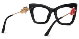 Cagle Cateye Black Glasses3