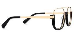 Oromiya Aviator Black Gold Glasses4