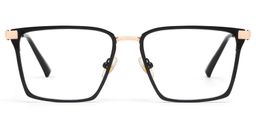Finn Rectangle Black Glasses0