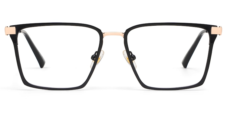 Finn Rectangle Black Glasses