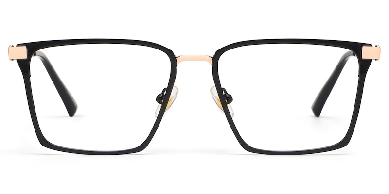 Finn Rectangle Black Glasses