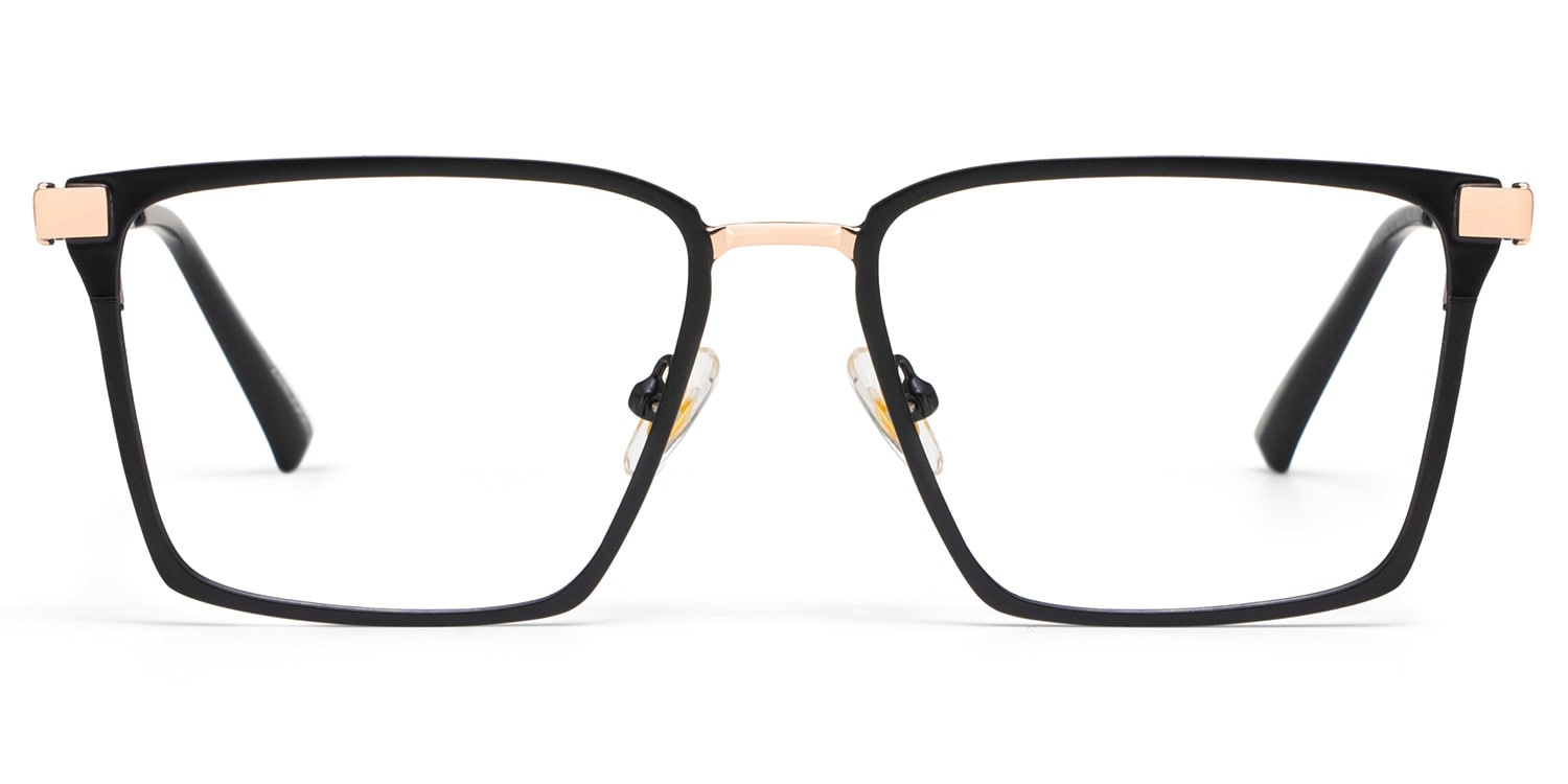 Finn Rectangle Black Glasses