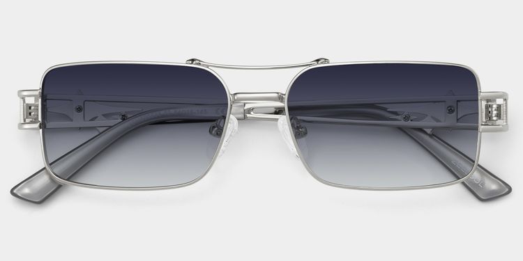 Eric Aviator Silver Glasses