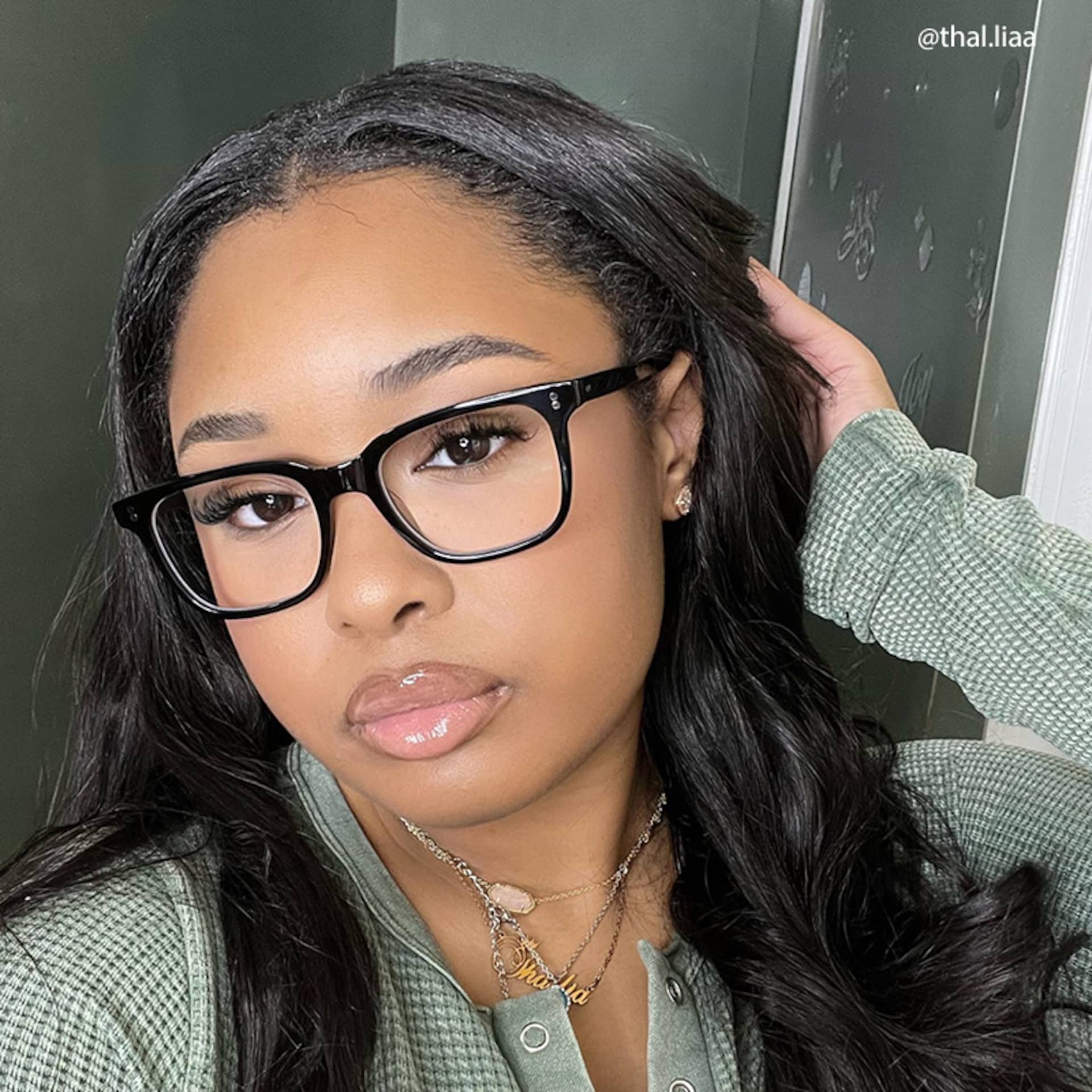 Lamont Rectangle Black Eyeglasses and Glasses Frames7