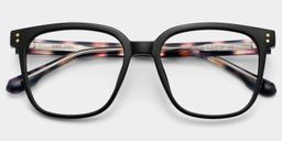 Donnalyn Black Square Glasses2