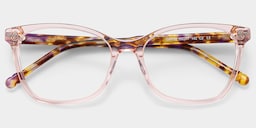 Marigold Rectangle Pink Tortoise Glasses2