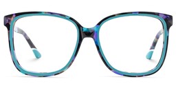 Mechelle Square Blue Glasses0