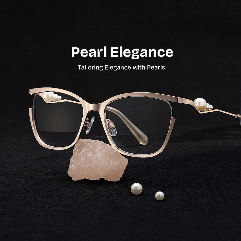 Aria Butterfly Gold Glasses