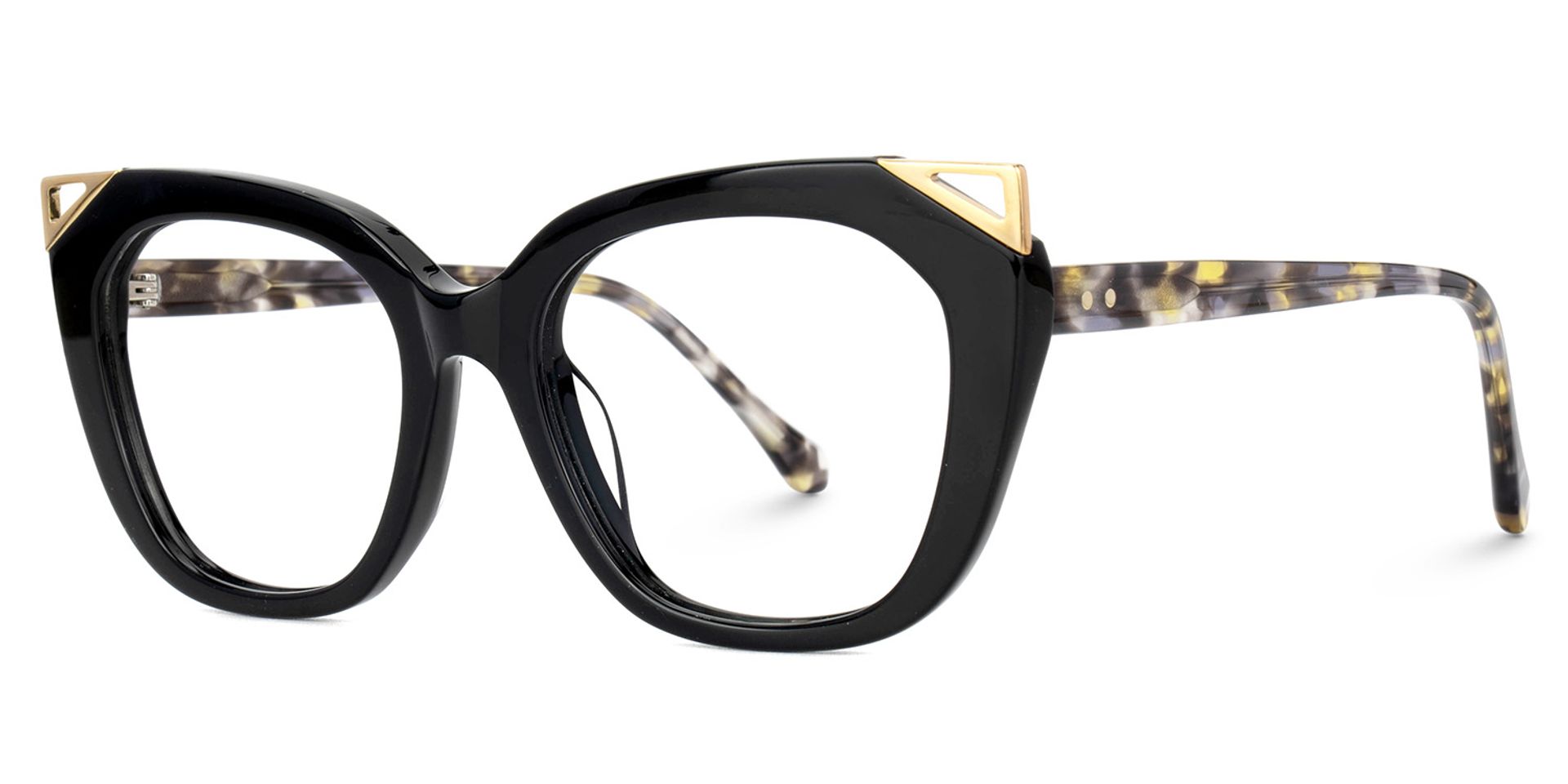 Hellena Cateye Black Fashion Glasses for Ladies | Zeelool1