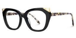 Hellena Cateye Black Glasses1