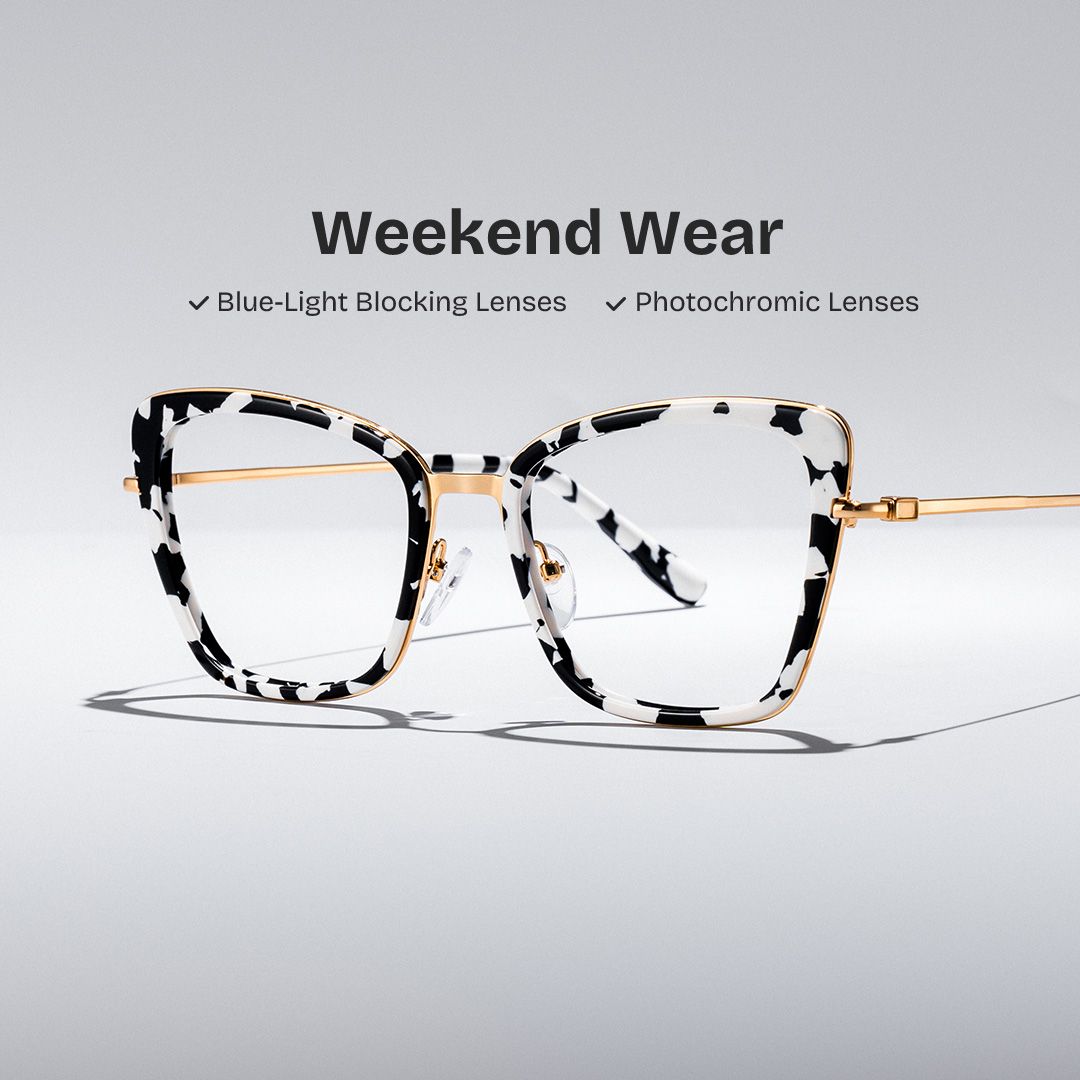 Rosalie Butterfly Cow Color Frame Glasses for Women | Zeelool0