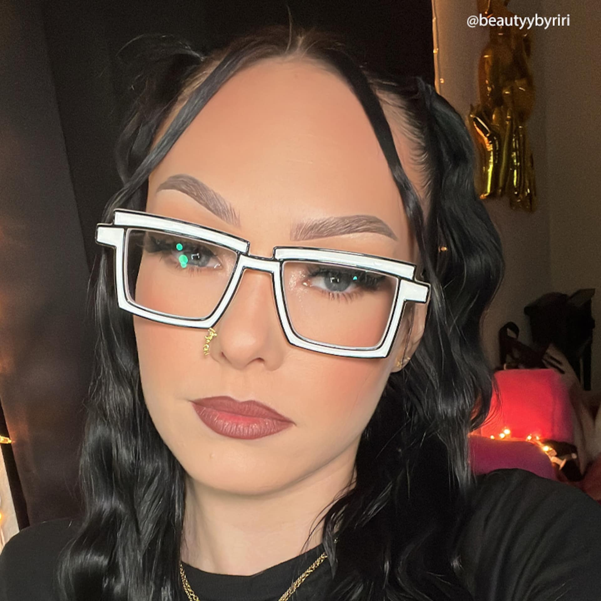 Zephyr White Cyberpunk Rectangle Frame Glasses | Zeelool6