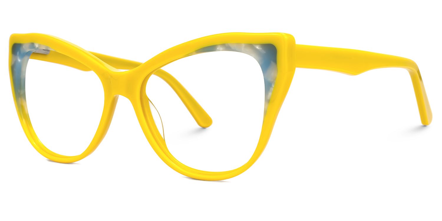Cateye Molke Yellow Glasses deals -Zeelool Glasses1