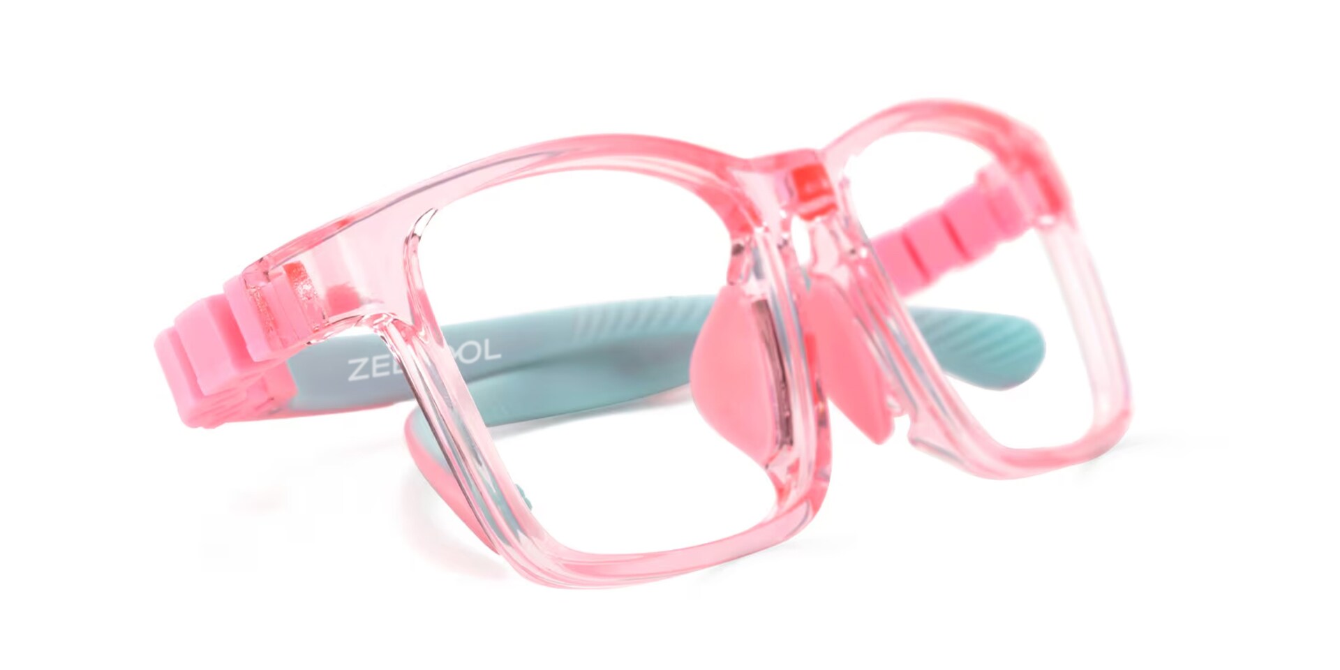 Arddin Rectangle Pink Frame Eyeglasses for Tweens3