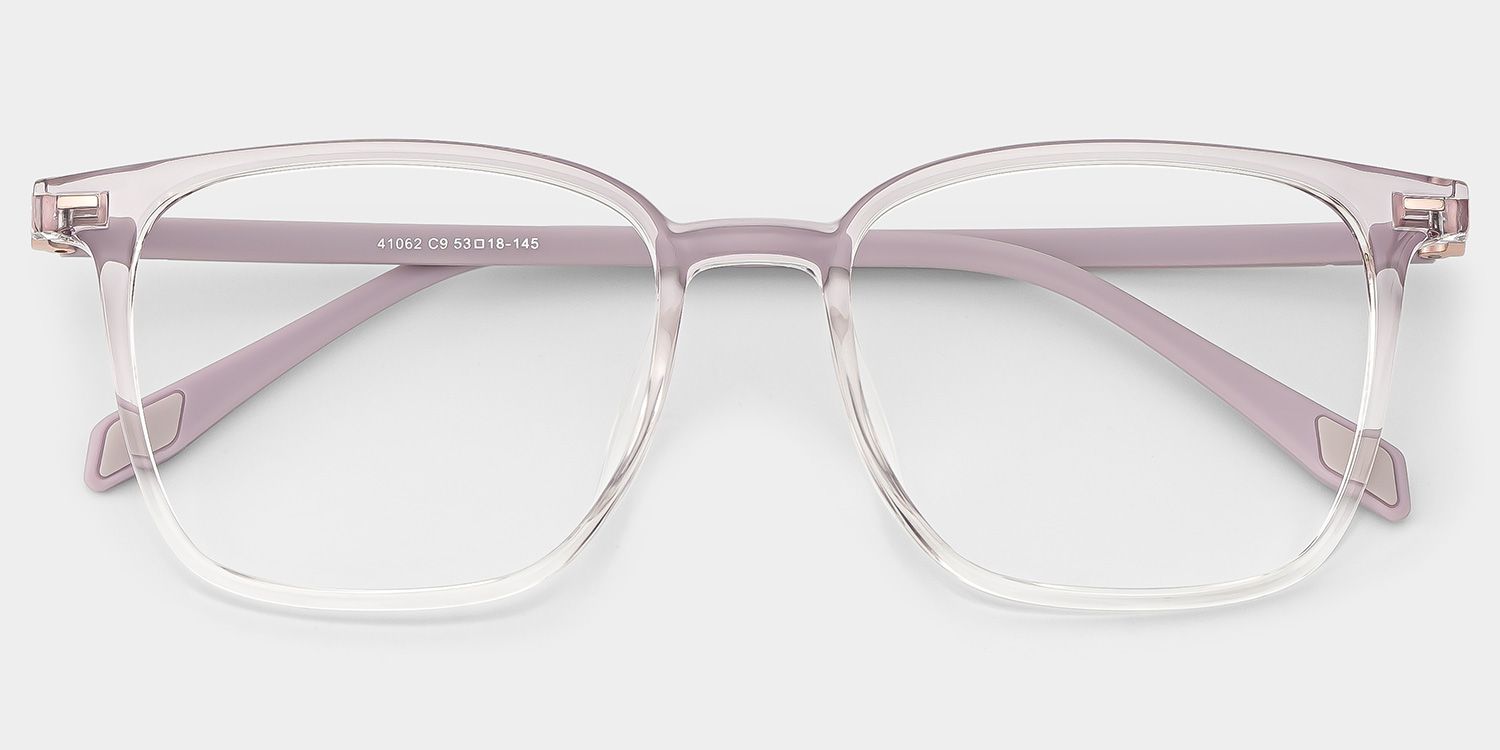 Charles Pink Square Frame Glasses for Women | ZEELOOL2
