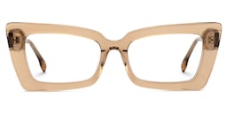 Newell Rectangle Brown Glasses0