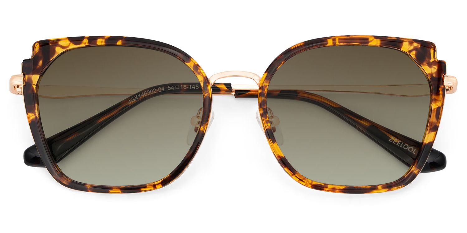 Murcia Square Tortoise Prescription Sunglasses | ZEELOOL1