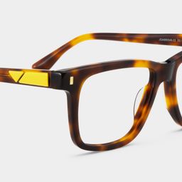 Travis Tortoise Rectangle Glasses5