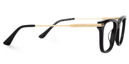 Kellie Black Rectangle Glasses2