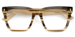 Nickacey Rectangle Brown Glasses2