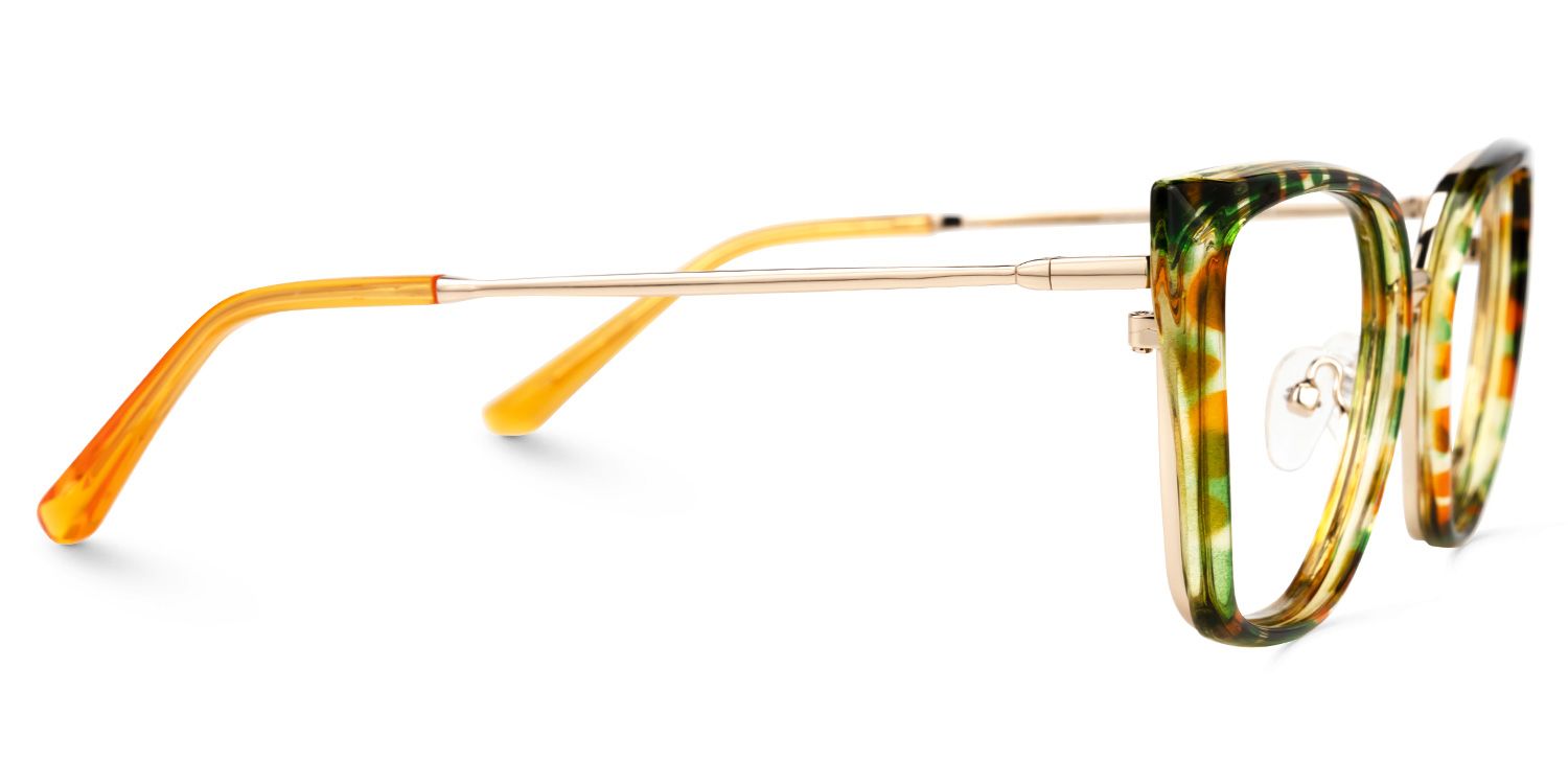 Square Martine Green-Tortoise Glasses on sale -Zeelool Glasses2