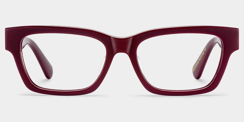 The Classic Red Rectangle Glasses